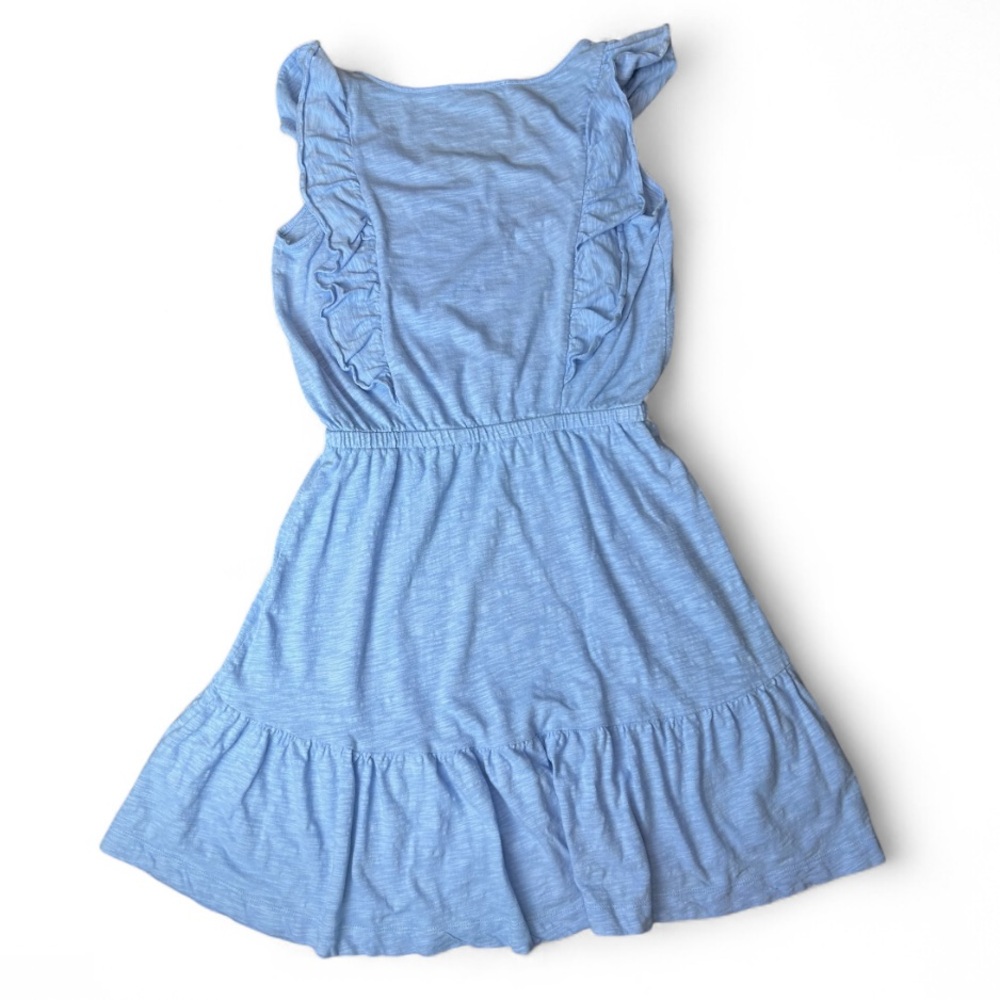 LOFT Ruffle Blue Dress - Picture 16 of 16